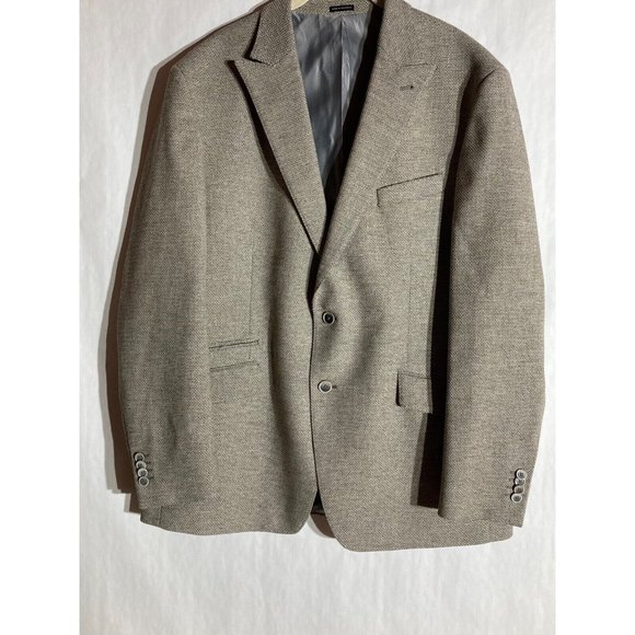 Joseph Abboud JOE Men's Two Button Gray Textured Slim Blazer Sport Coat Size 46R - Picture 1 of 16